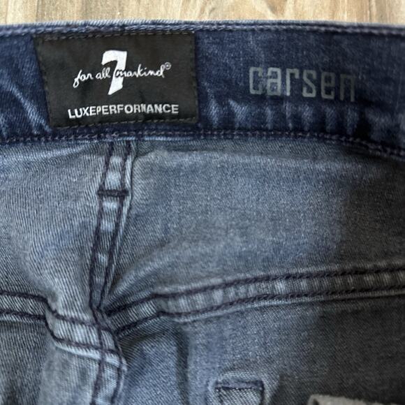 7 Seven for All Mankind Jeans Mens 36x29 Carsen Luxe Performance Relaxed Whisker - Picture 4 of 9